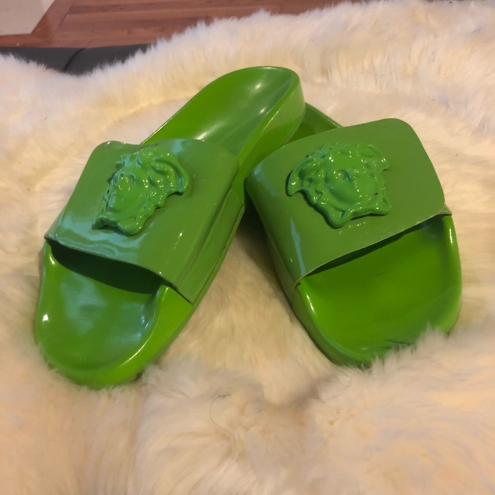 Shoe, sandals, slippers, Versace